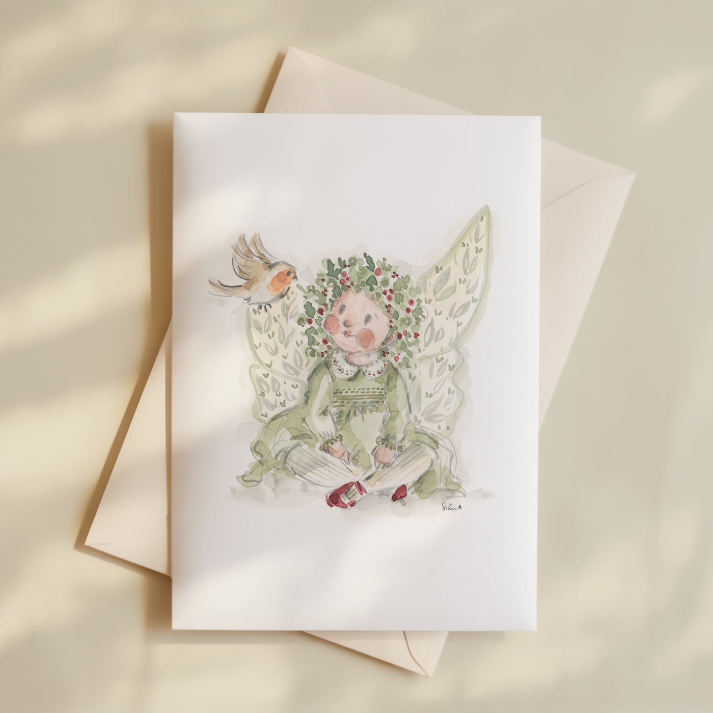 Christmas Woodland Fairy Card
