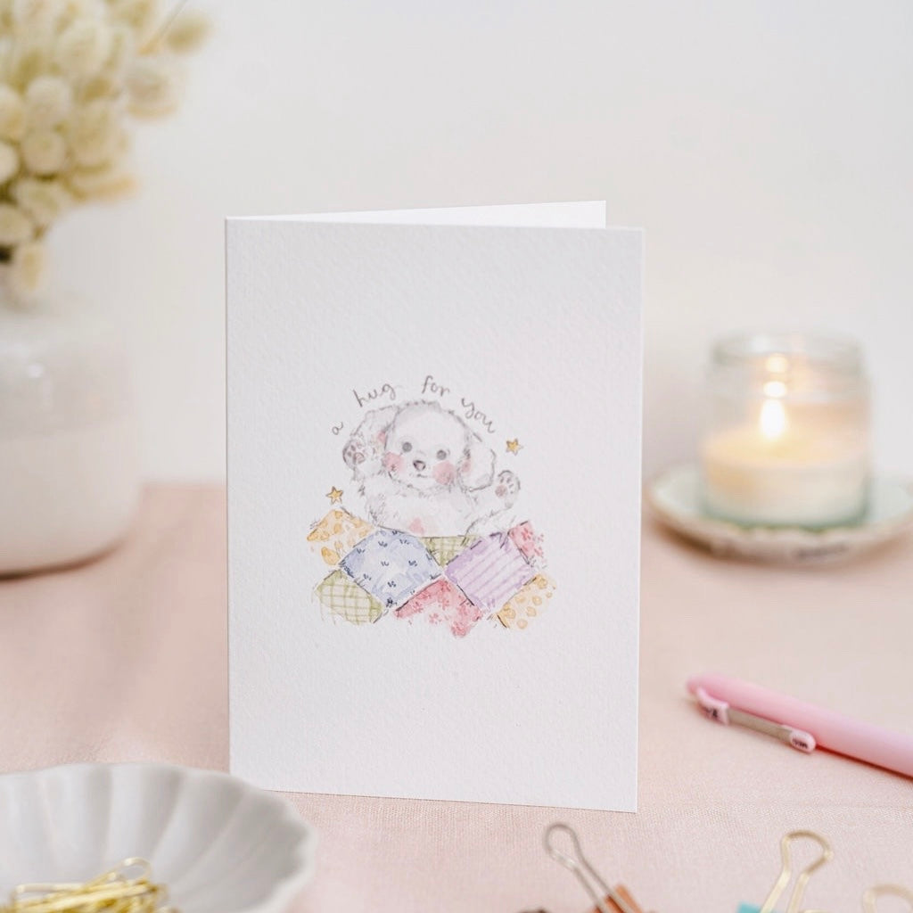 Cosy Puppy Keepsake Card