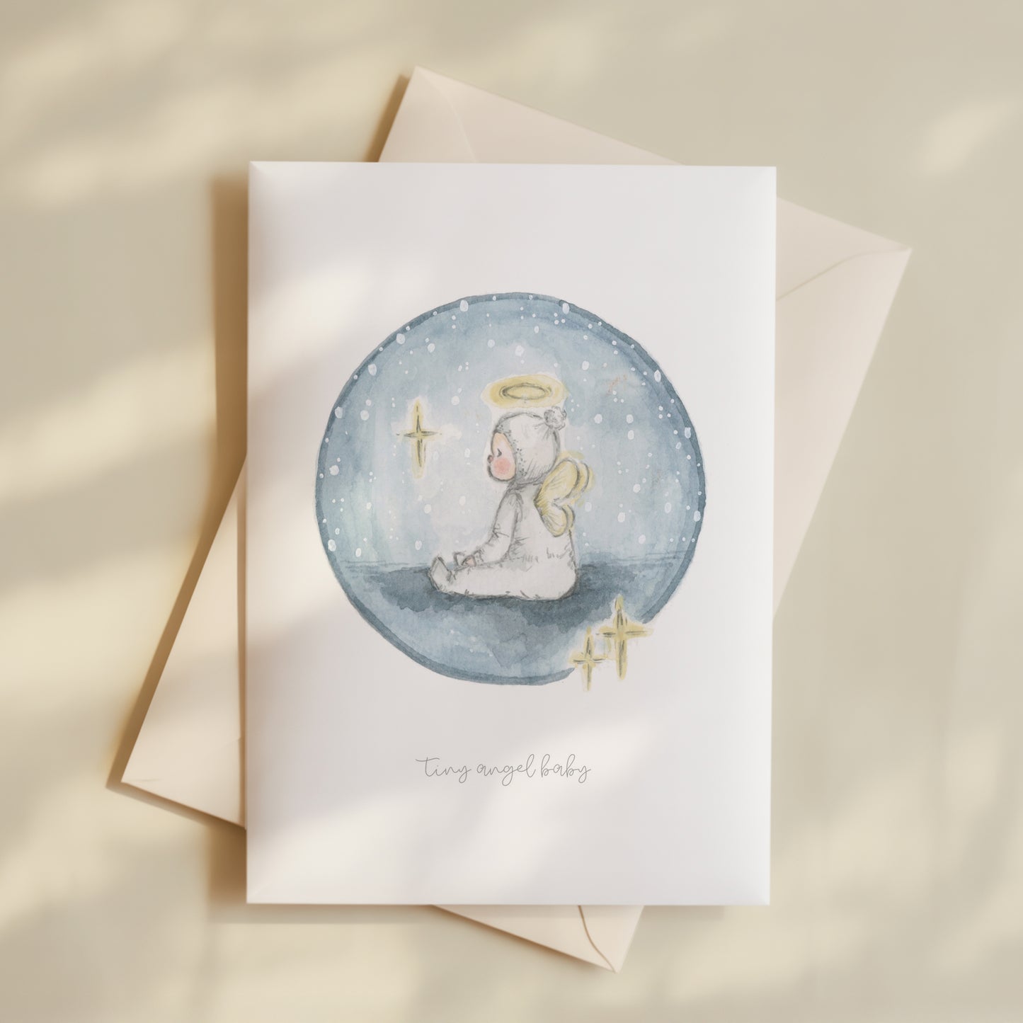 Tiny Angel Baby Card