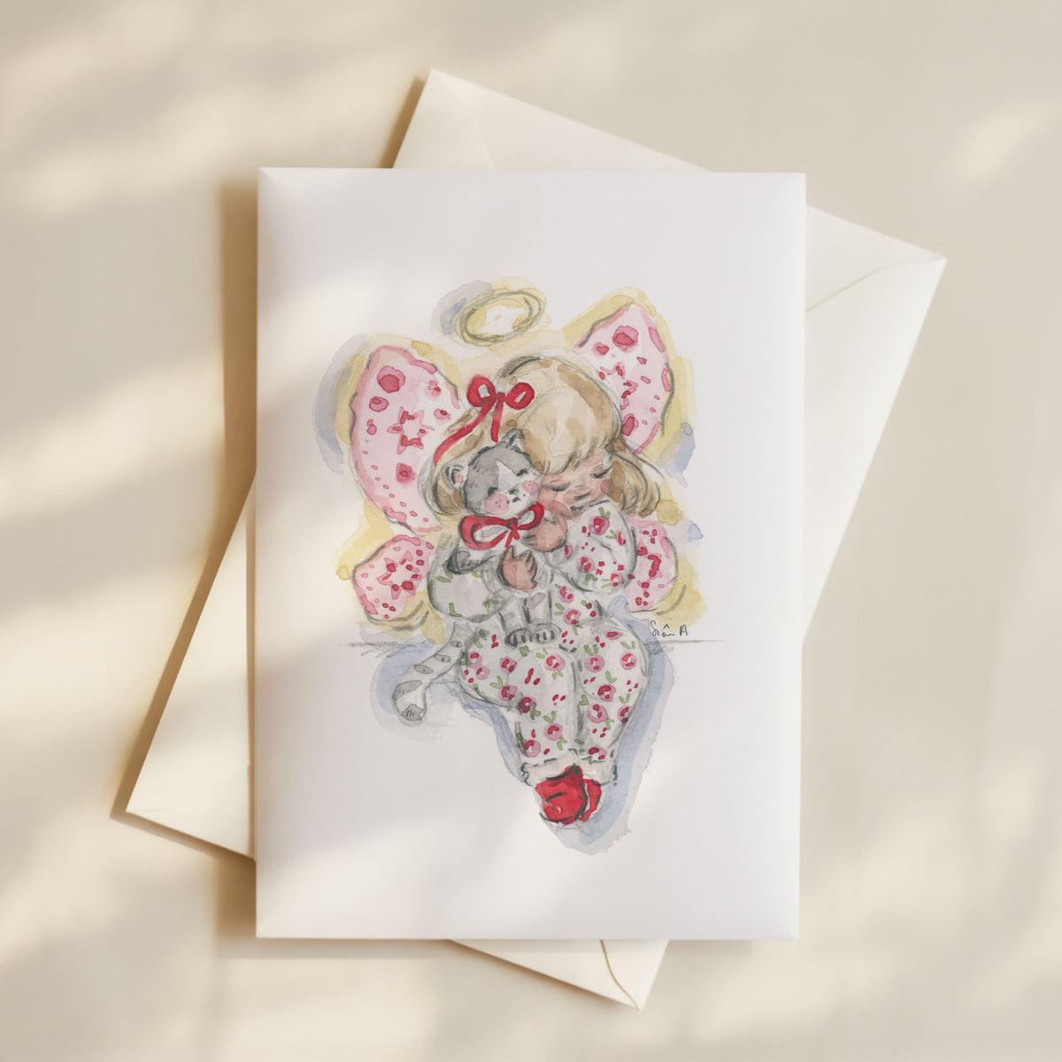Christmas Angel Love Card Set