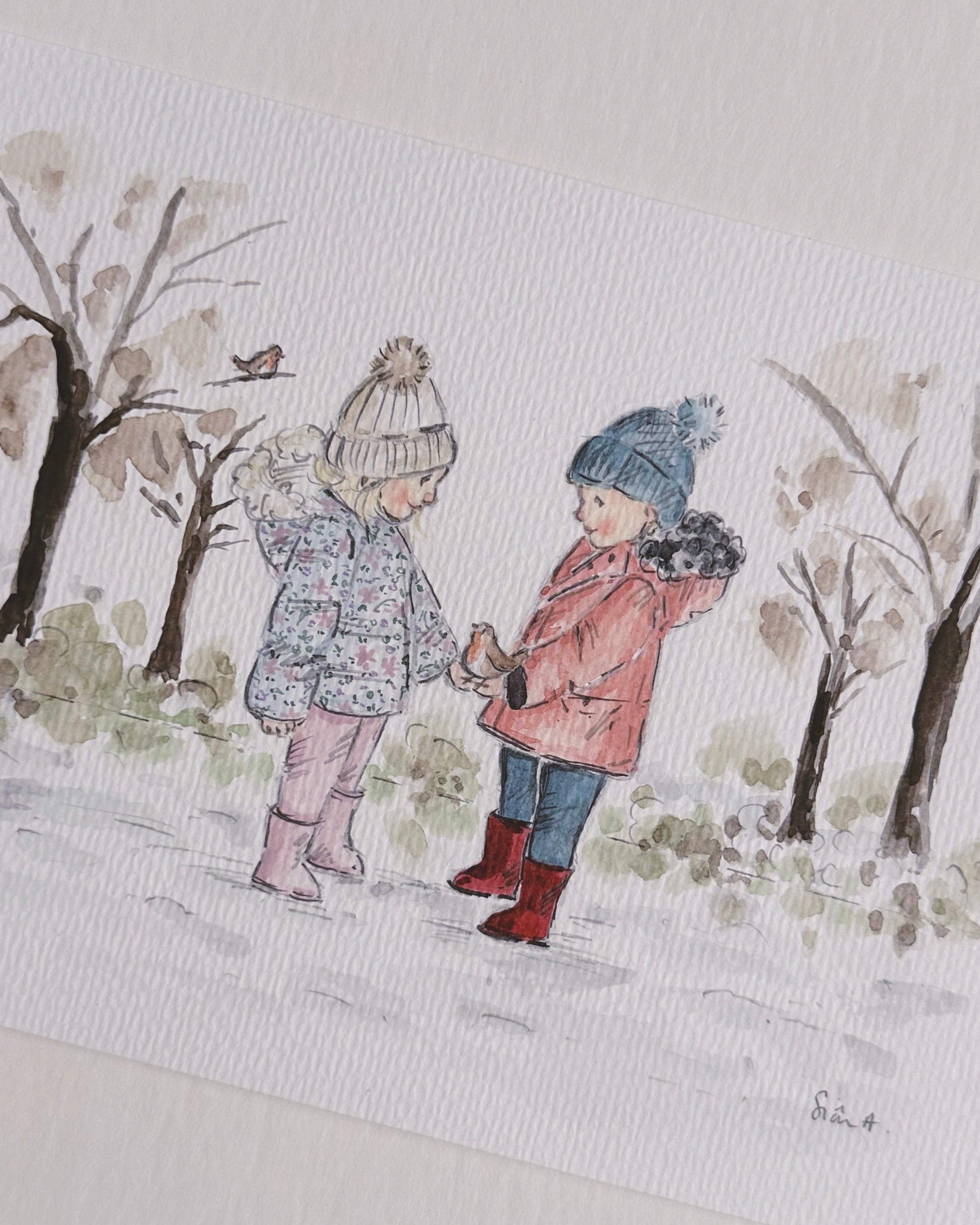 Bespoke Child Illustration, Custom people Portrait by Sian Alexia Paine, Sian Alexia Illustration 