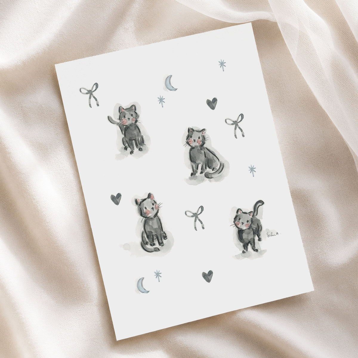 Black Cat Magic Print