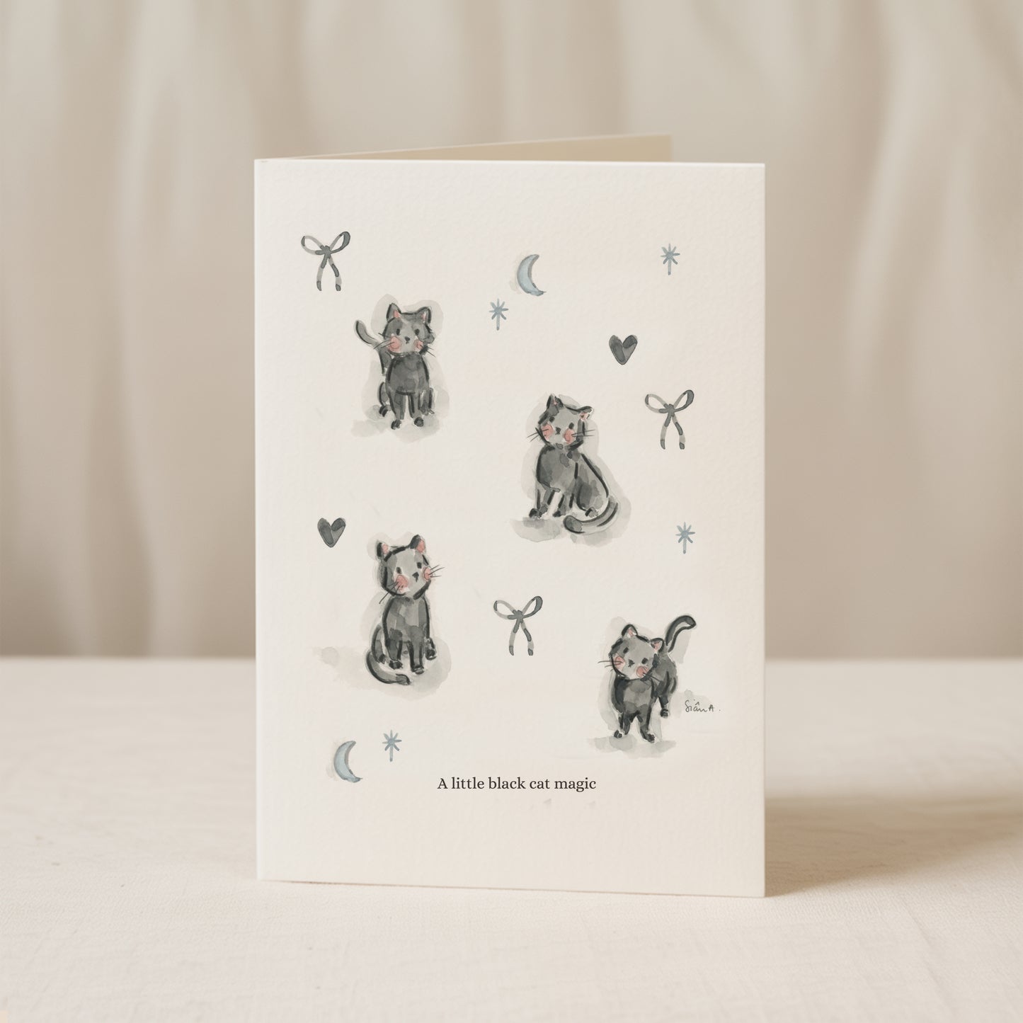 Black Cat Magic Card