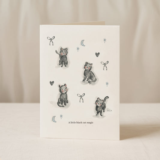 Black Cat Magic Card