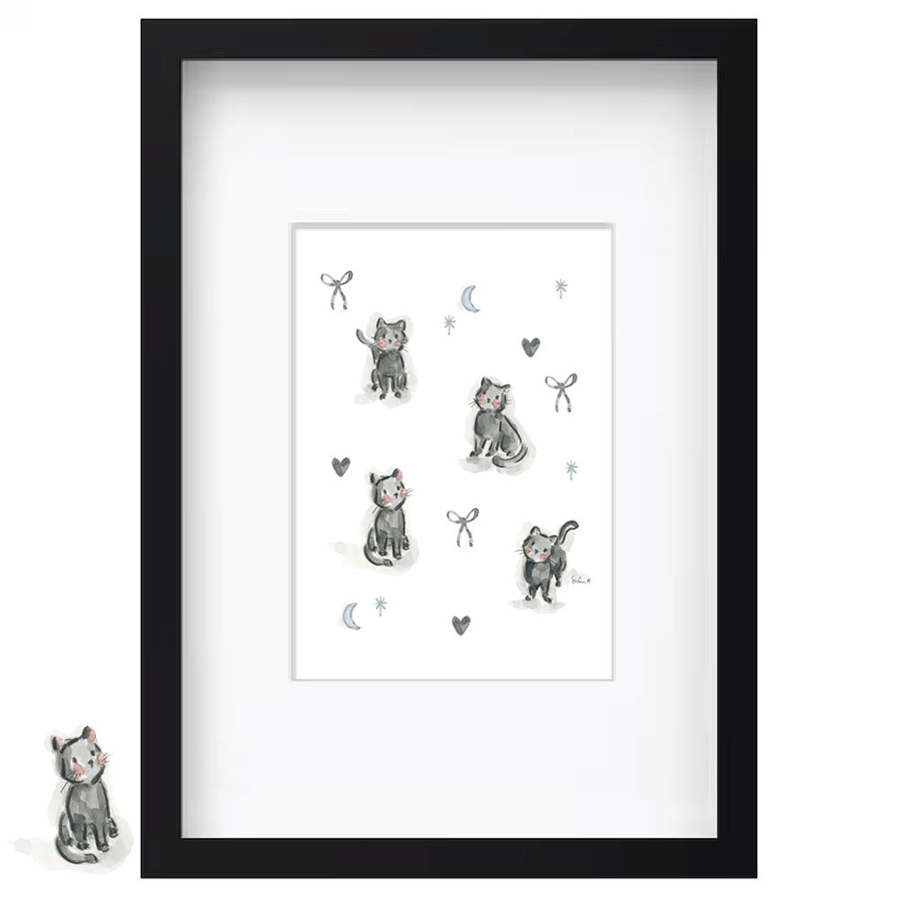 Black Cat Magic Print