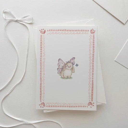 Fairy Rabbit Keepsake Card