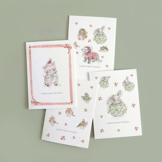 Christmas Creatures Card Set