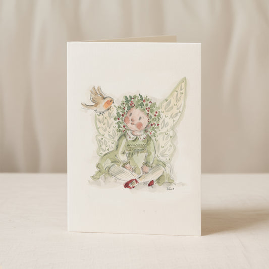 Christmas Woodland Fairy Card