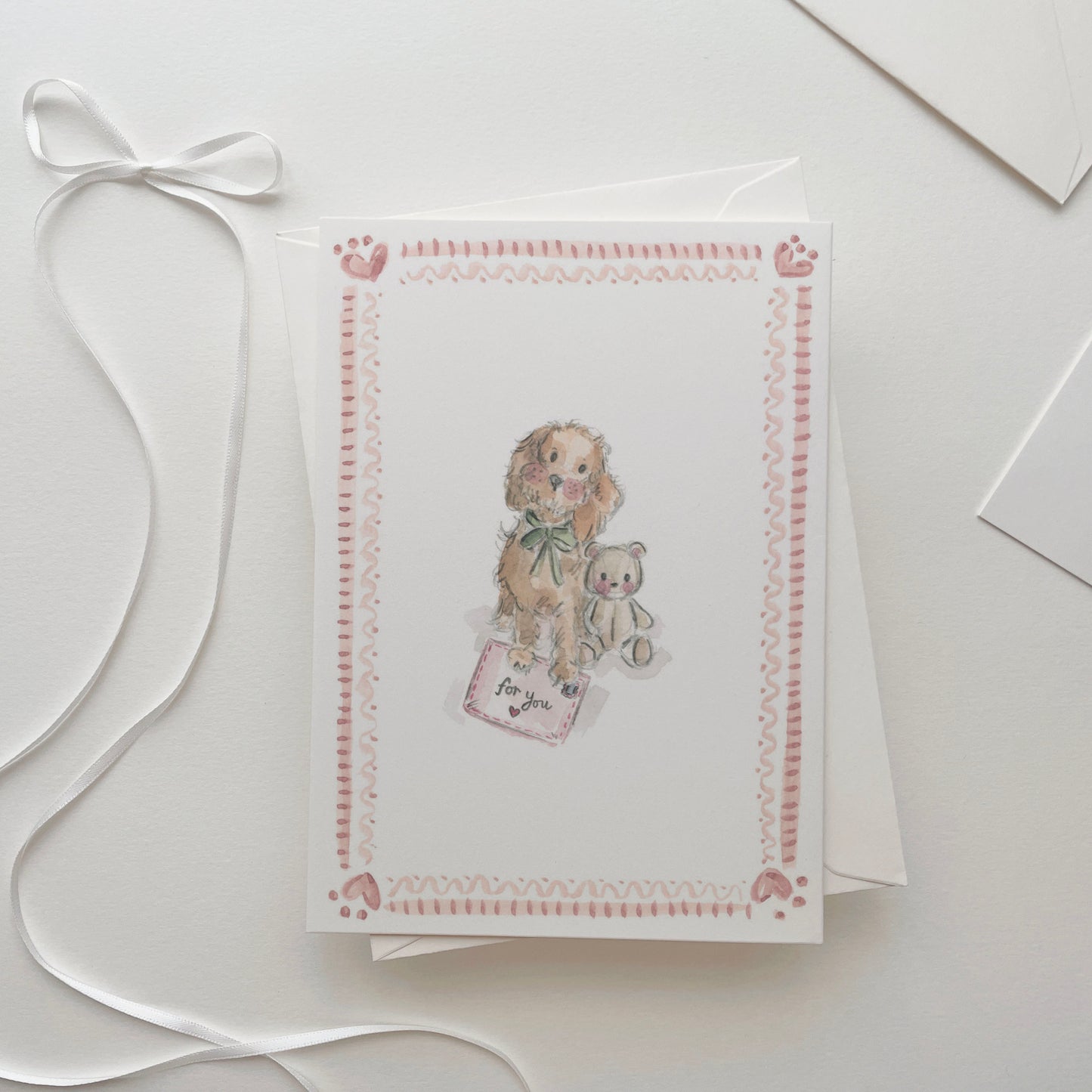 For You Puppy Keepsake Card