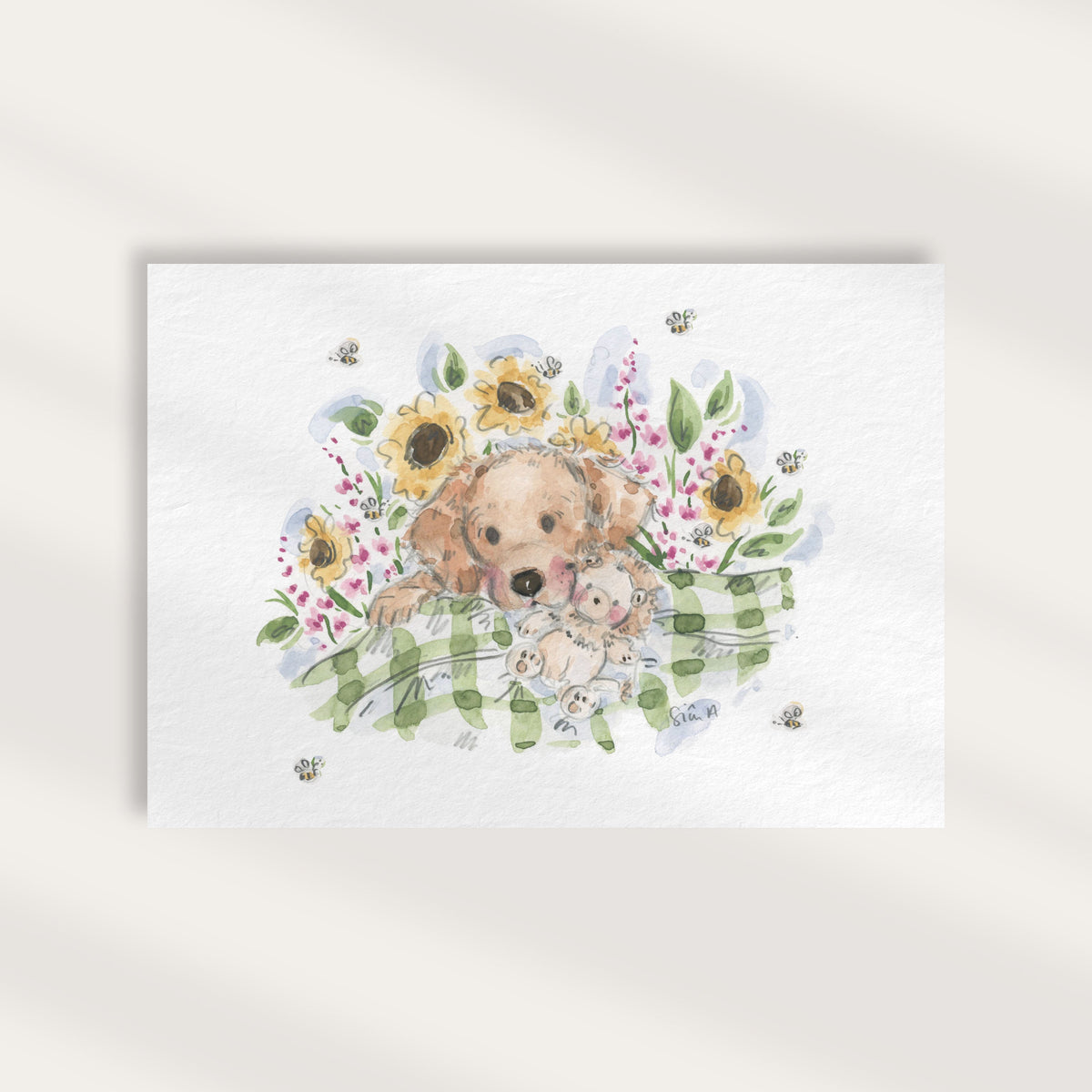 Golden Retriever Dog Print