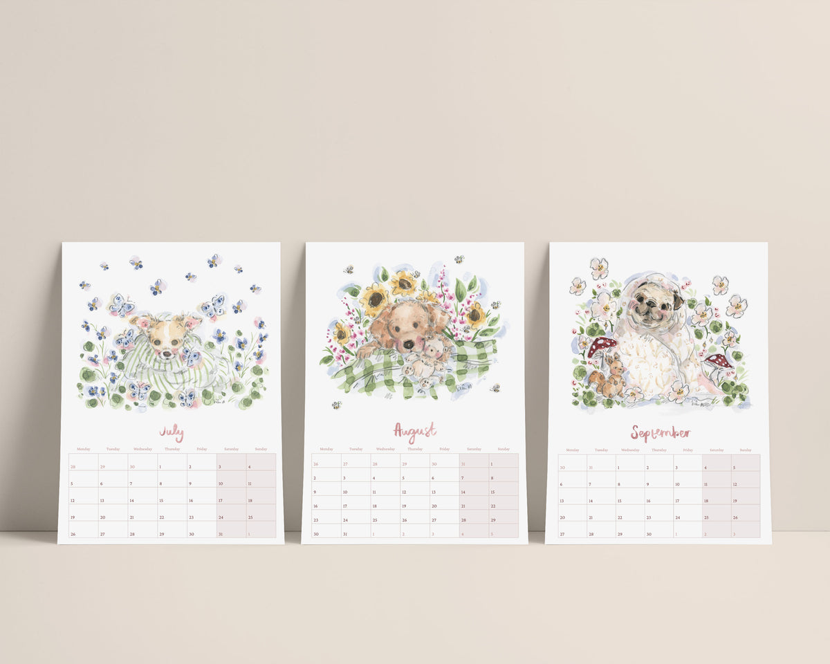 2027 Calendar "Dogs in Duvets"