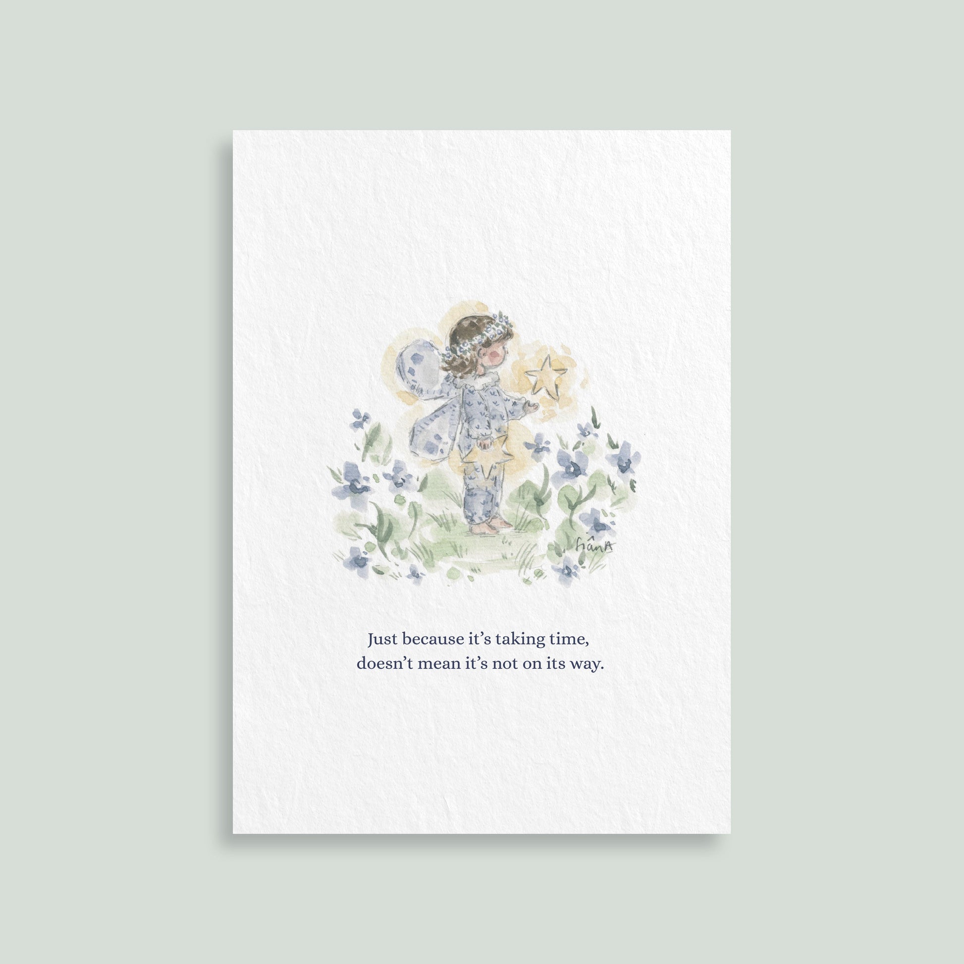 Magic is on its way art print by Sian Alexia Paine, watercolour artwork