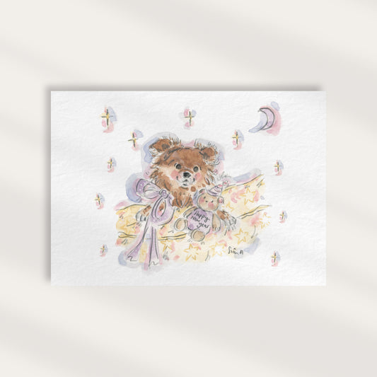 Pomeranian Dog Print