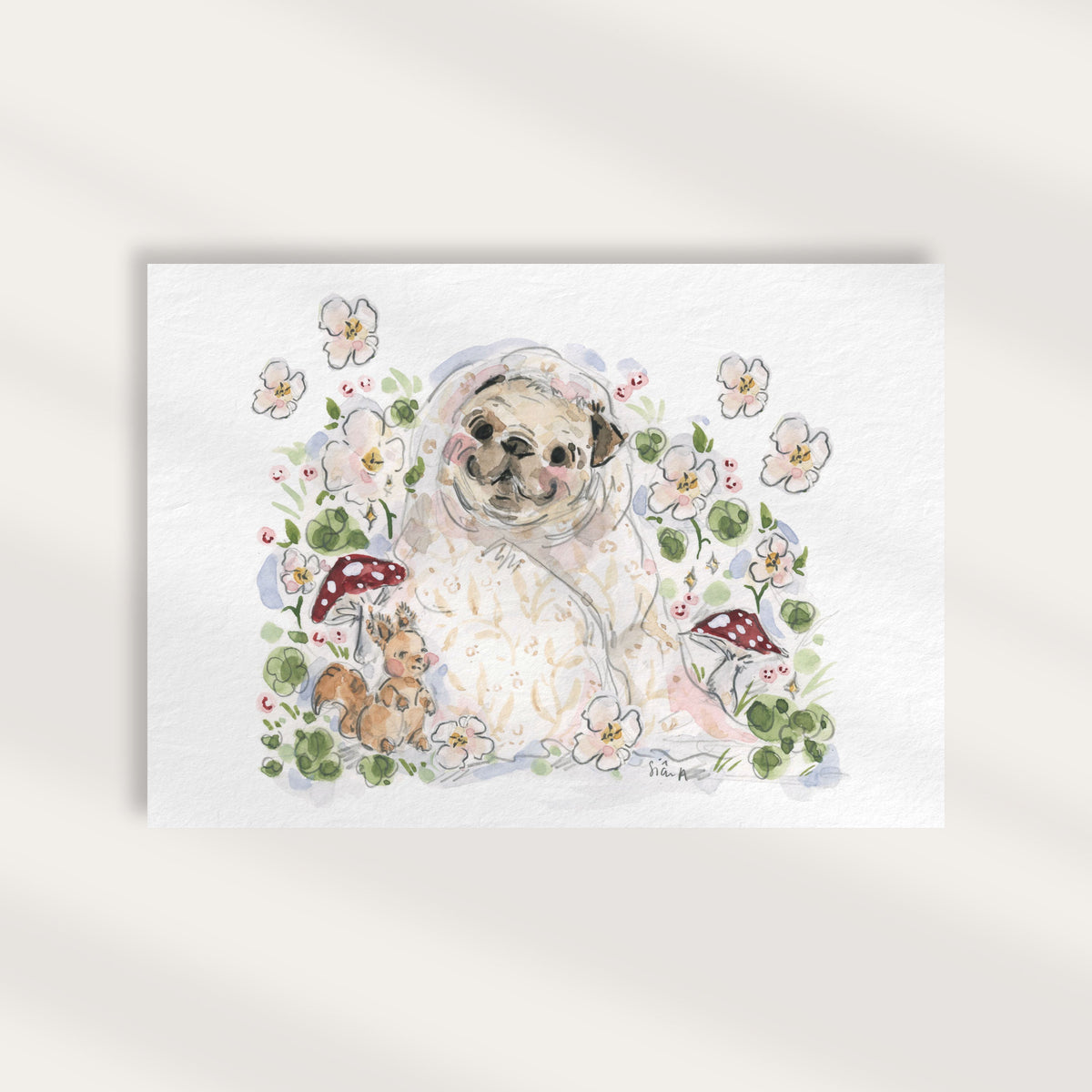 Pug Dog Print
