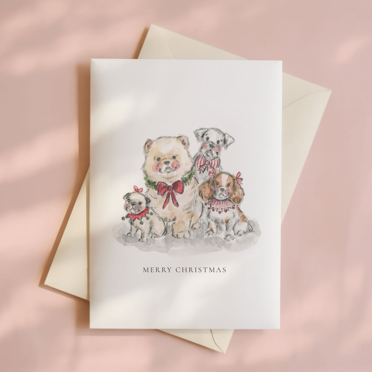 Christmas Puppies Card Set