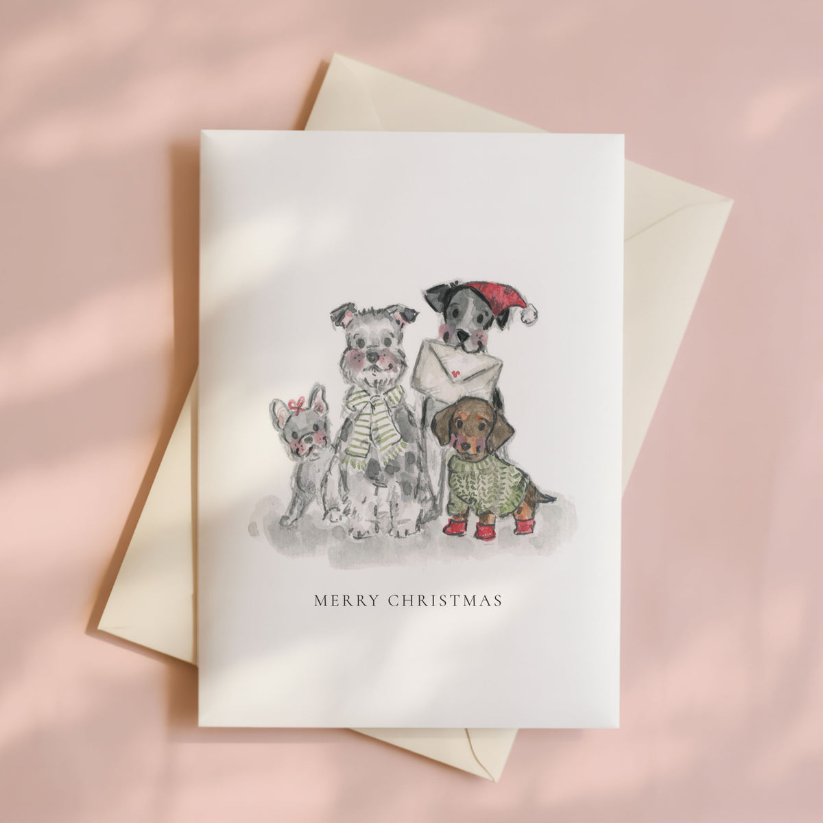 Christmas Puppies Card Set