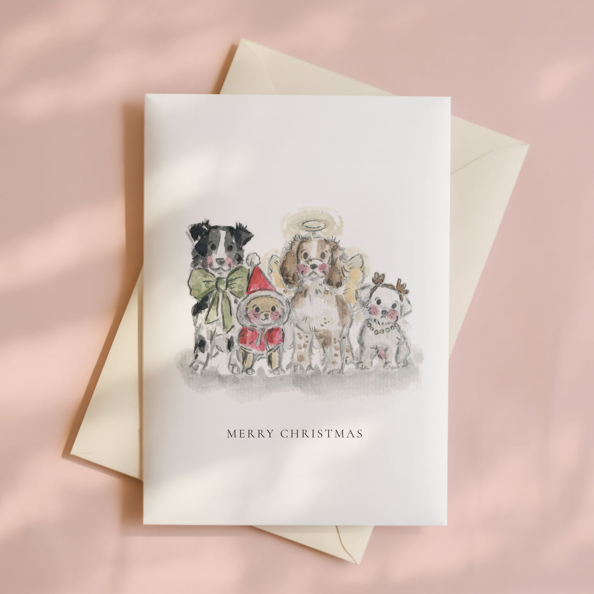 Christmas Puppies Card Set