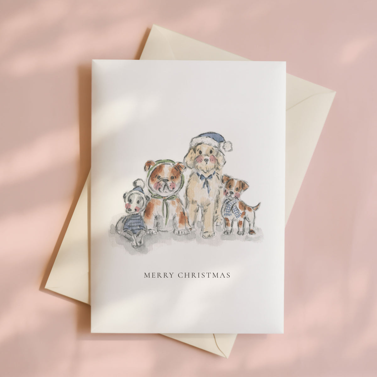 Christmas Puppies Card Set