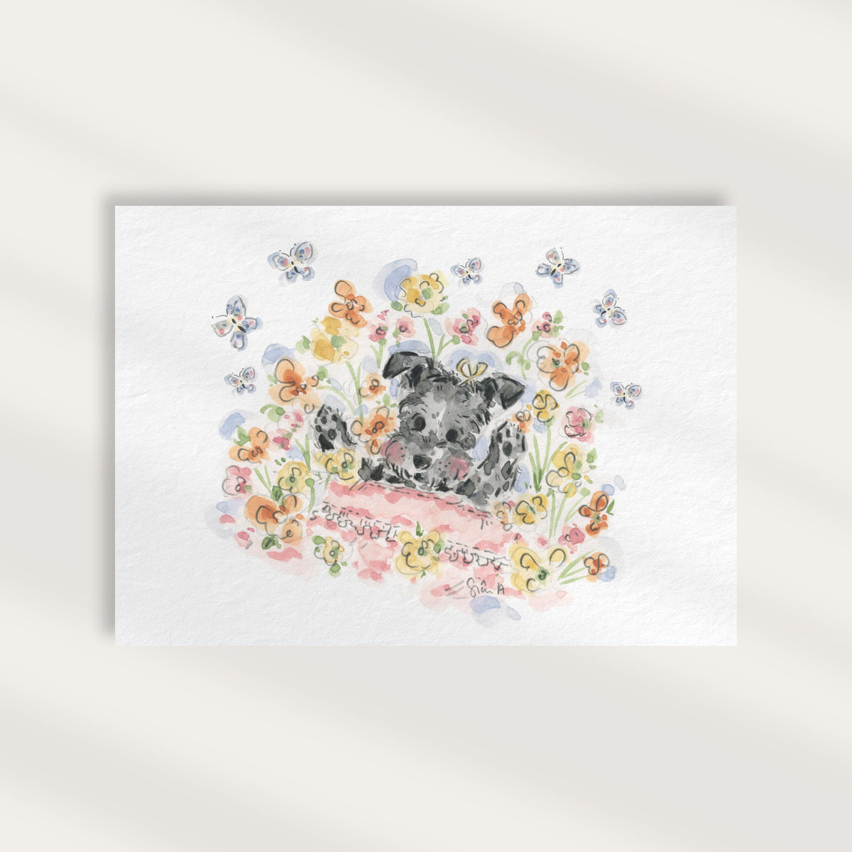Schnauzer Dog Print