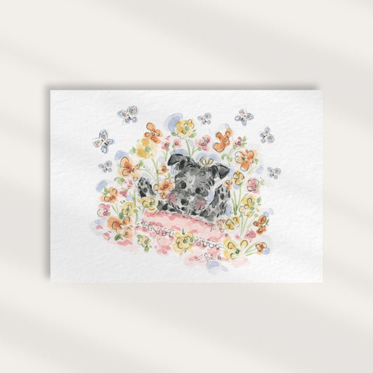 Schnauzer Dog Print