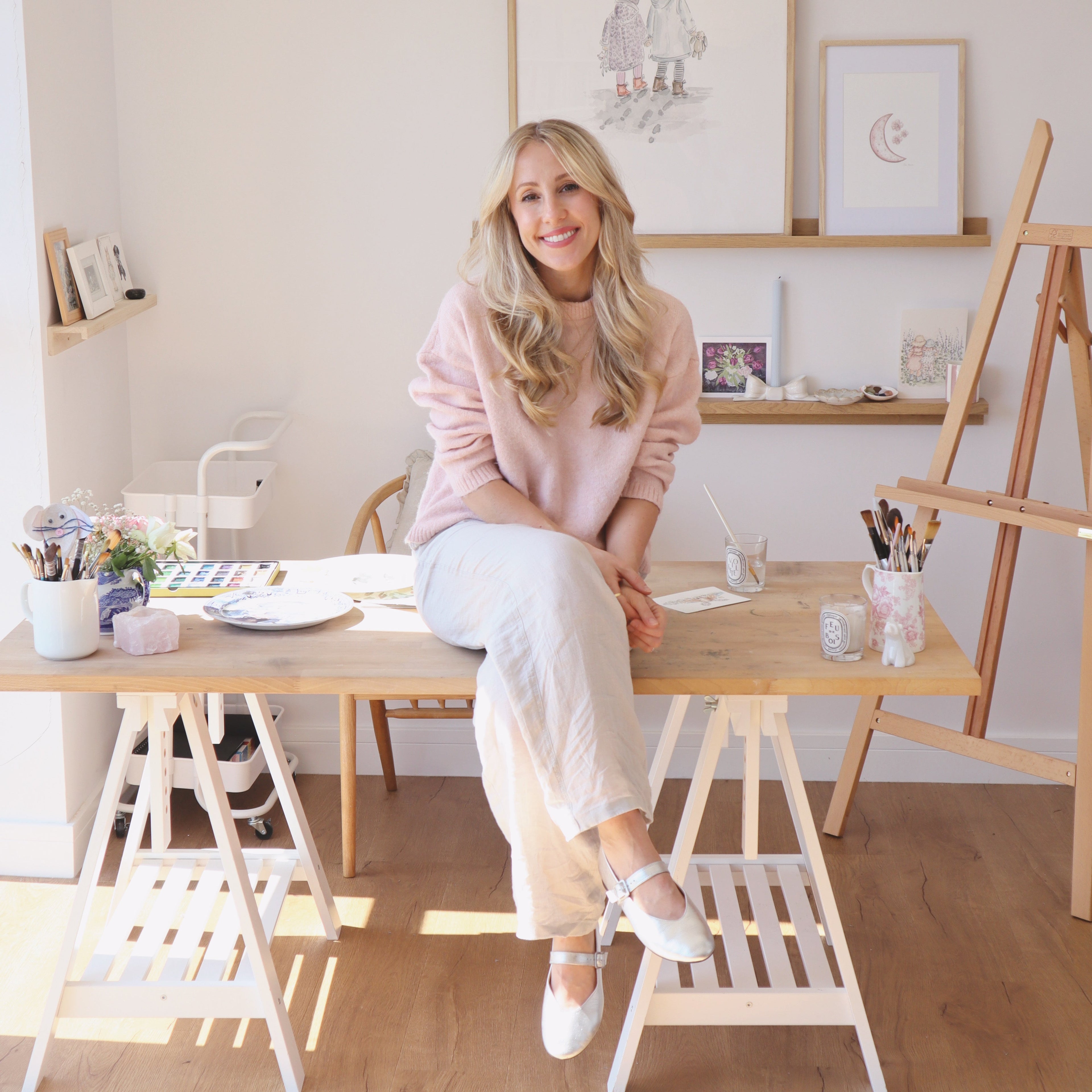 Sian Alexia Paine at Sian Alexia Illustration in Art Studio Cheshire UK