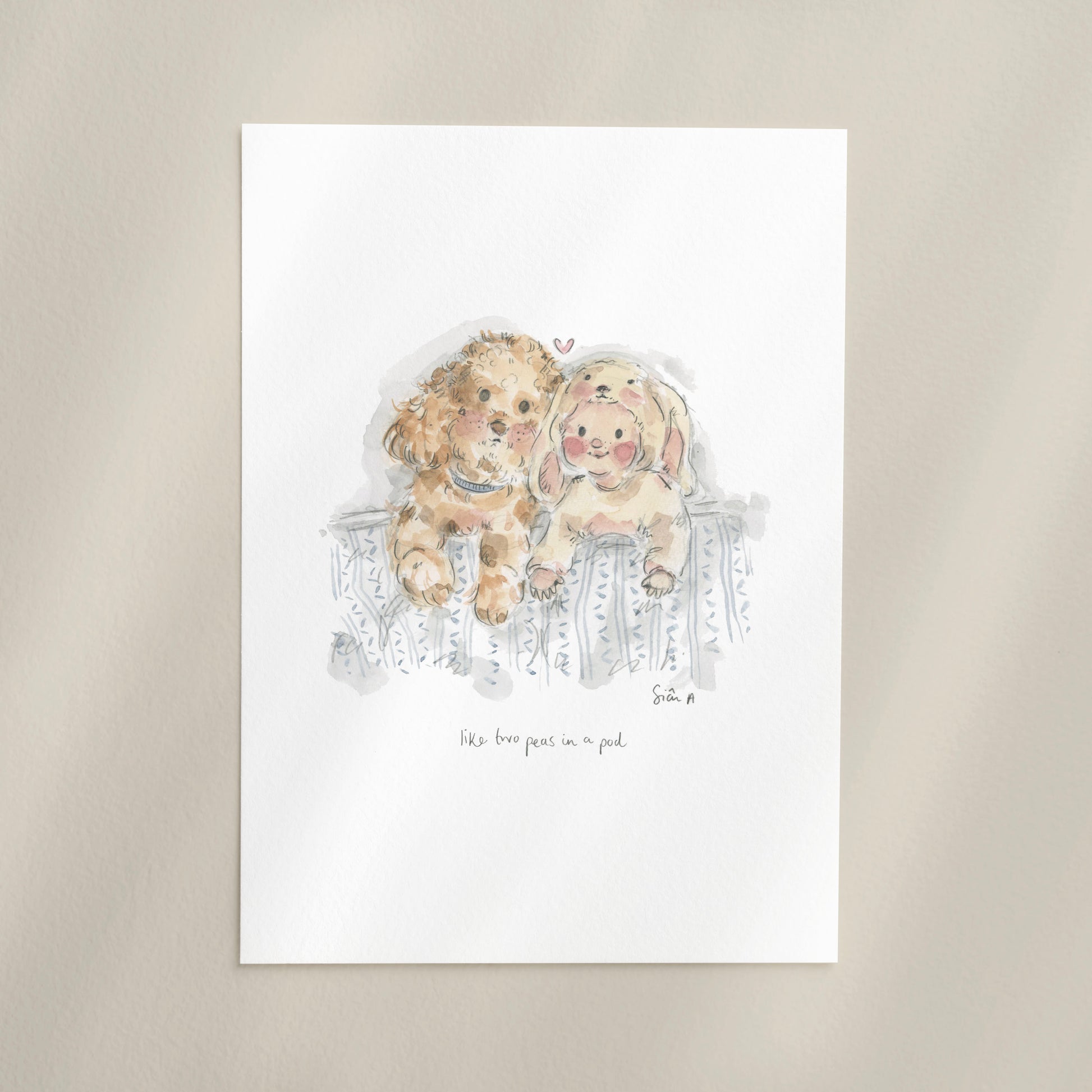 Art Prints Sian Alexia Paine Dog Illustration