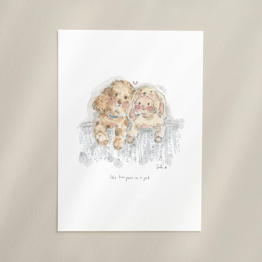 Art Prints Sian Alexia Paine Dog Illustration